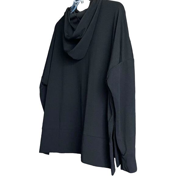 MONDETTA PERFORMANCE + LUXURY LONG SLEEVE HOODIE, WOMENS, L, BLACK, DRAWCORD - Picture 5 of 12